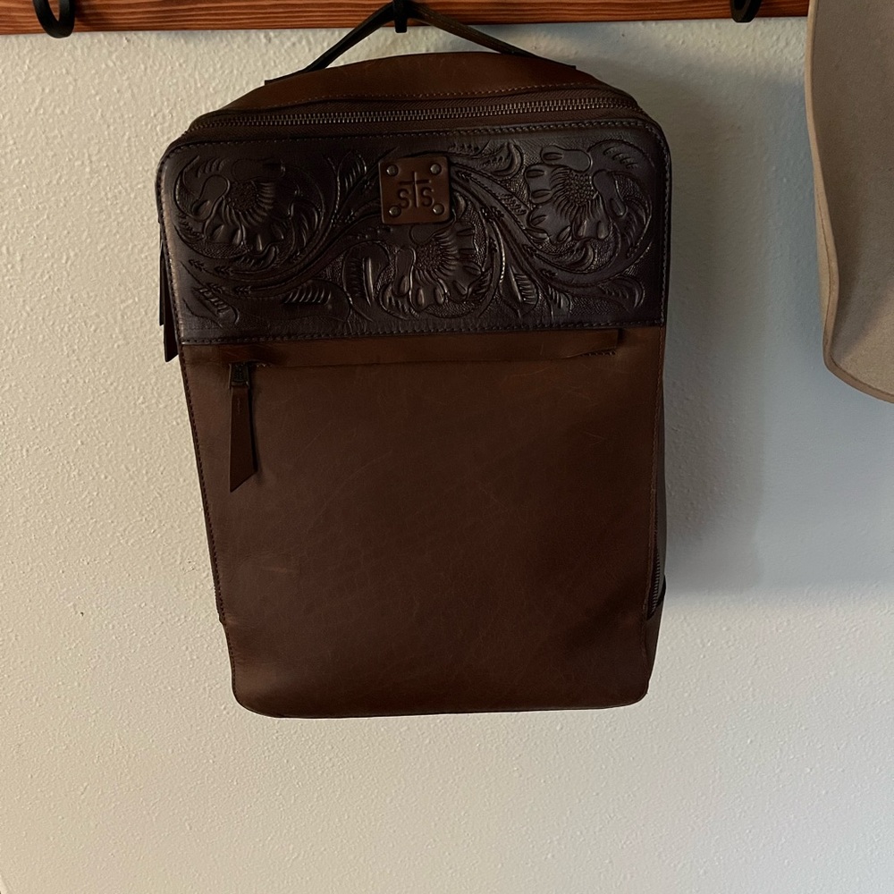 STS Brown Leather backpack Bag